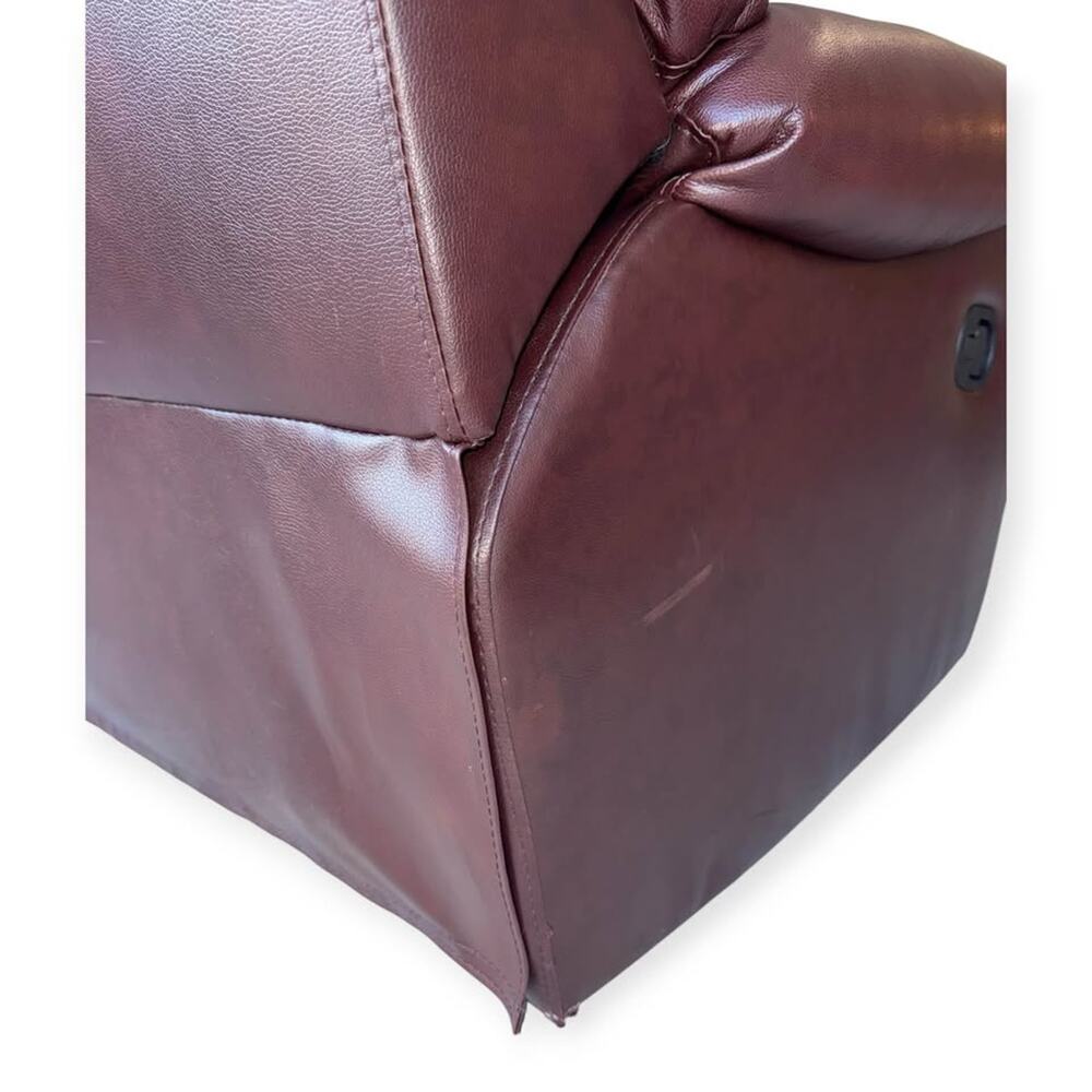 Bel Furniture Sara Collection Manual Recliner – Wine Brown - Picture 5 of 10